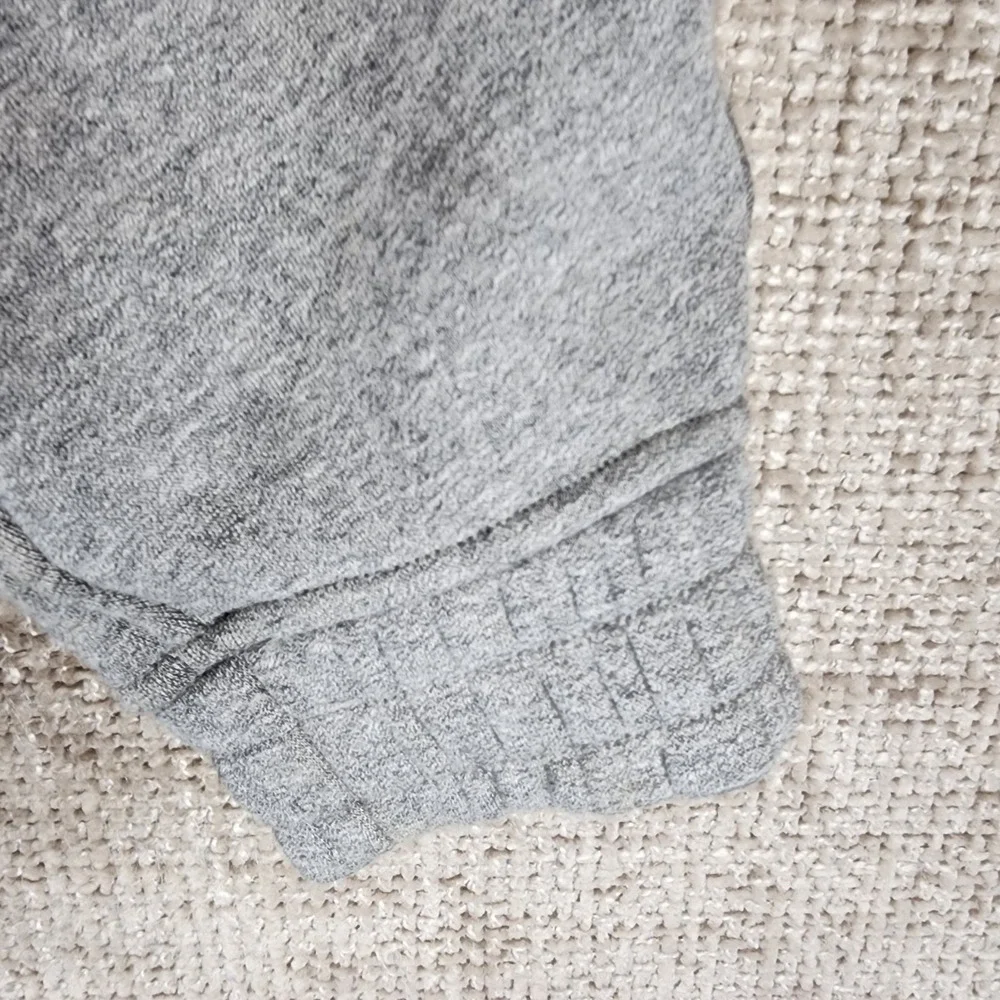 Lululemon Scuba Oversized Varsity Jacket Womens M/L Heathered Grey Plush Lining